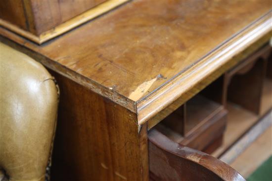 A 19th century mahogany secretaire bookcase, H.7ft 2.5in.